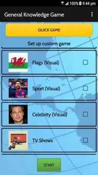 General Knowledge Game Screen Shot 1