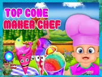 Cone Maker Chef Games Screen Shot 0