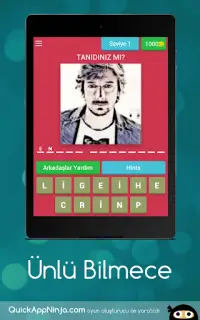 Ünlü Bilmece Screen Shot 10
