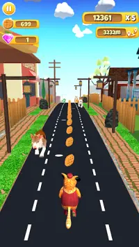 Cat Runner: subway bus surfing 3d Screen Shot 6