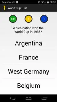 World Cup Quiz Screen Shot 0