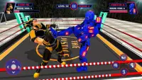 Real Robot Ring Wrestling - Superhero Ninja 2020 Screen Shot 0