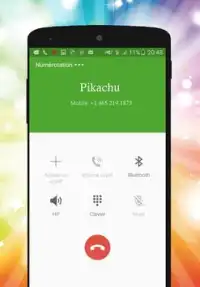 Fake Pikacu Call Phone Prank Screen Shot 1