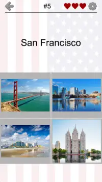 US-Städte und Hauptstädte Quiz Screen Shot 3
