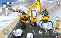 Snow Excavator Gigantic Crane 3D: Snow Plow Game Screen Shot 11