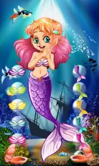 My Cute Mermaid Princess Makeover-2D Salon makijaż Screen Shot 3