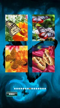 Vlinder fladderende puzzel Screen Shot 3