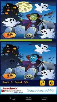 Halloween Game Find Difference Screen Shot 1