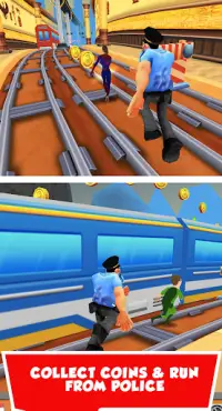Bus and Subway Runner: Super Hero Edition Screen Shot 5