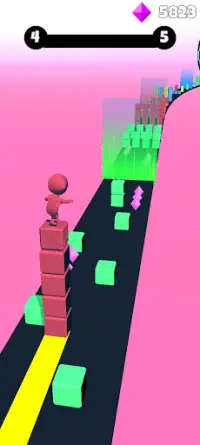 Stack cube tower colors 3d 2021 Screen Shot 7
