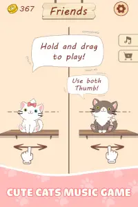 PopCat Duet: Kitty Music Game Screen Shot 8