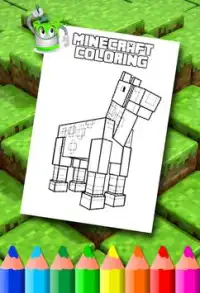 Minecraft Coloring Pages Screen Shot 1