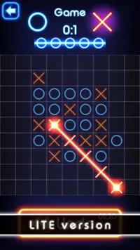 Tic Tac Toe glow - Puzzle Game Screen Shot 3