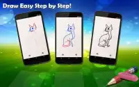 Lições de desenho Gatos e gatinhos com garras Screen Shot 0