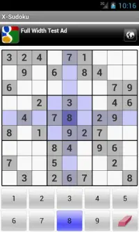 X-Sudoku Screen Shot 0