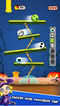 pengembaraan pengimbangan bola halloween Screen Shot 1