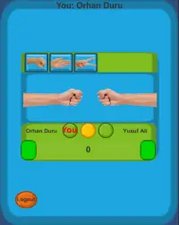 Rock Paper Scissors Game with two players. Screen Shot 3
