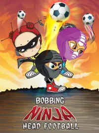 Bobbing Ninja Head Football Screen Shot 14