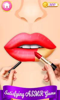 Lips art | Makeup Game | Perfect Lipstick Coloring Screen Shot 2