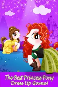 pony princess pet dress up Screen Shot 0