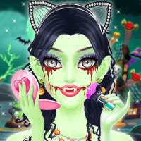 Halloween makeover & dress up Games Para sa batang