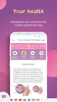 AMMA Pregnancy Tracker: Baby Due Date Calculator Screen Shot 1