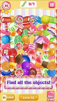 Süßigkeiten Versteckte Objekte Screen Shot 3