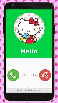 Fake Call Hello Prank Kitty Screen Shot 0