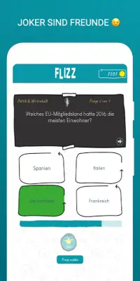 FLIZZ Quiz Screen Shot 3