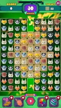 Jogos de Combinar 3 Animal Diamantes Screen Shot 3