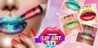 Lips Done 3D Satisfying Lipstick art Makeup Game Screen Shot 0