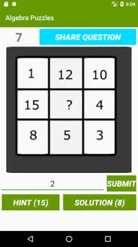 Algebra Puzzles Screen Shot 1