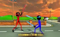 Stickman 닌자 전쟁 극단적 인 싸움 3D Screen Shot 5