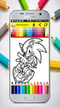 Coloring Book for Sonic Screen Shot 4