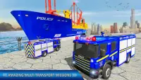 Police Fire Truck Transport Screen Shot 6