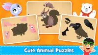 Animal Puzzle for kids - Preschool Learning Games Screen Shot 7