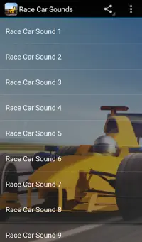 🏎 Race Car Sounds Screen Shot 0