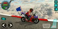 Crazy Bike Stunt 3D, trilhas impossíveis do céu Screen Shot 6