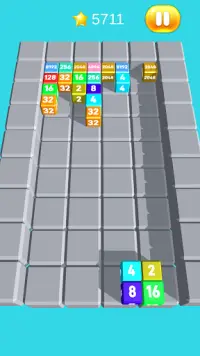 Chain Cube Merge: Tetris 2048 Screen Shot 3