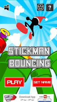Stickman Bouncing Screen Shot 0