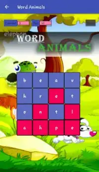 Jeux de chercher des mots d'animaux en anglais Screen Shot 5