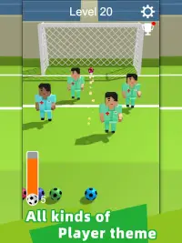 Straight Strike - juego de tiros de fútbol en 3D Screen Shot 11