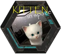 Kitten in space - Cute cat lost in universe Screen Shot 0