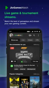 JioGames: Play, Win, Stream Screen Shot 2