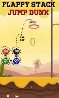 Flappy Stack Jump Dunk Screen Shot 1