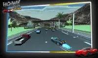 الطريق السريع سباق السيارات 3D Screen Shot 2