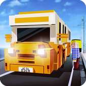 Blocky Bus SIM: Tourist Drive