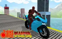 MegaRamp Bike Deadpool: City Rooftop GTStunt Game Screen Shot 3