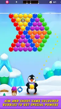 Penguin Bubble Shooter Screen Shot 2