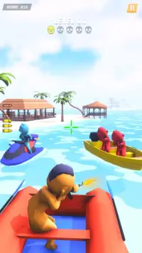 Speed Boat Shootout - Jetski Shooting Games Screen Shot 1